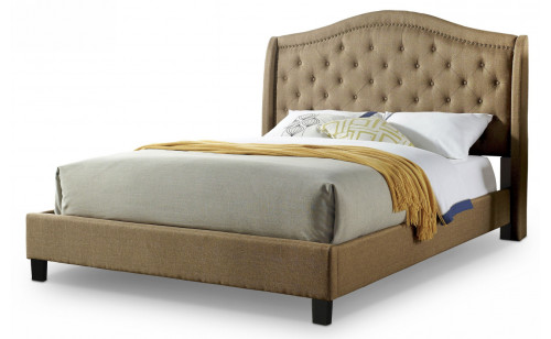 Bantris Tufted Bed in Brown Bantris Tufted Bed in Brown
