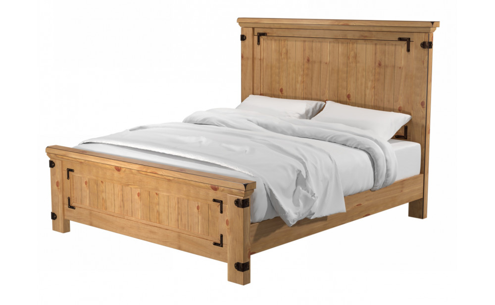 Manis Cottage Solid Wood Panel Bed
