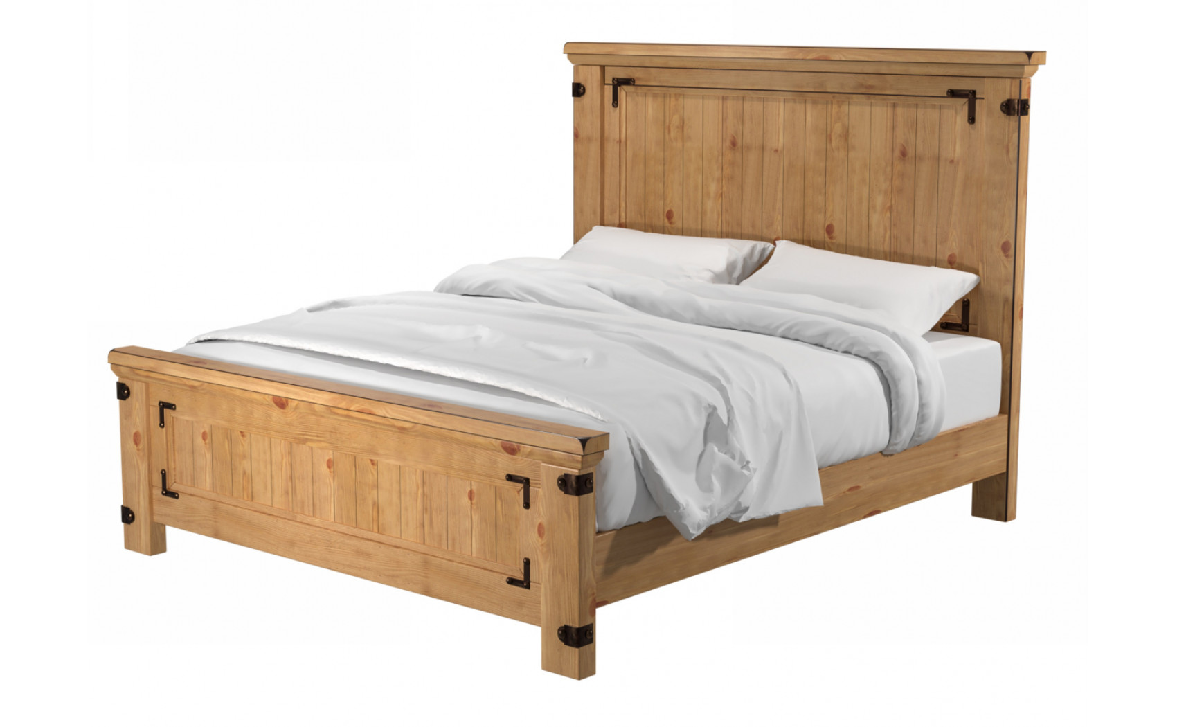 Manis Cottage Solid Wood Panel Bed