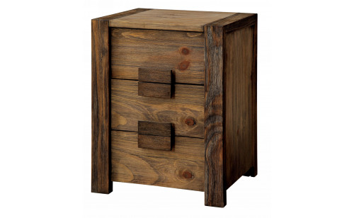 Assaro Rustic 3-Drawer Nightstand Assaro Rustic 3-Drawer Nightstand