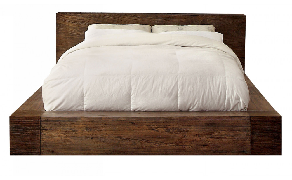Assaro Rustic Solid Wood Platform Bed
