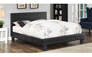 Carrie Leatherette Platform Bed Carrie Leatherette Platform Bed