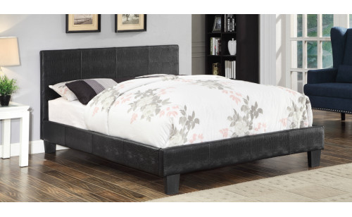 Carrie Leatherette Platform Bed