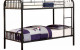 Lompok Contemporary Metal Bunk Bed in Black