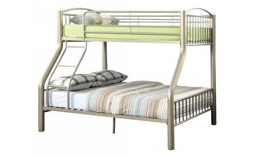 Pimmel Metal Bunk Bed in Twin over Full Pimmel Metal Bunk Bed in Twin over Full