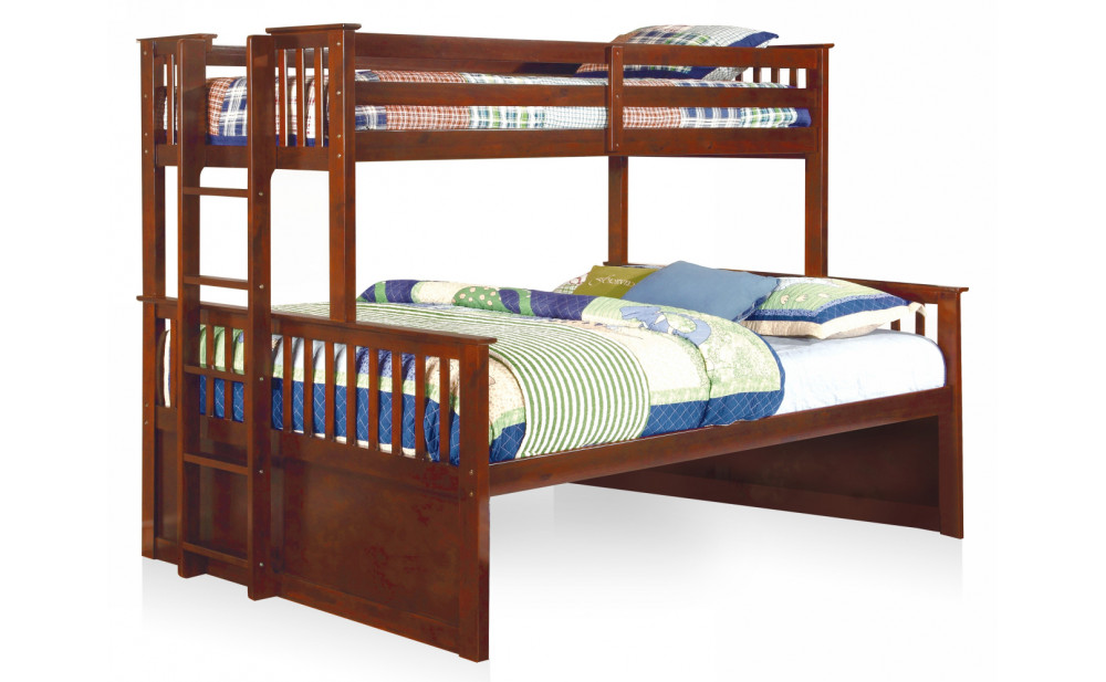 Andris Twin over Full Bunk Bed Walnut
