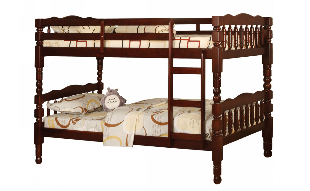 Hilmin Cottage Solid Wood Bunk Bed Cherry
