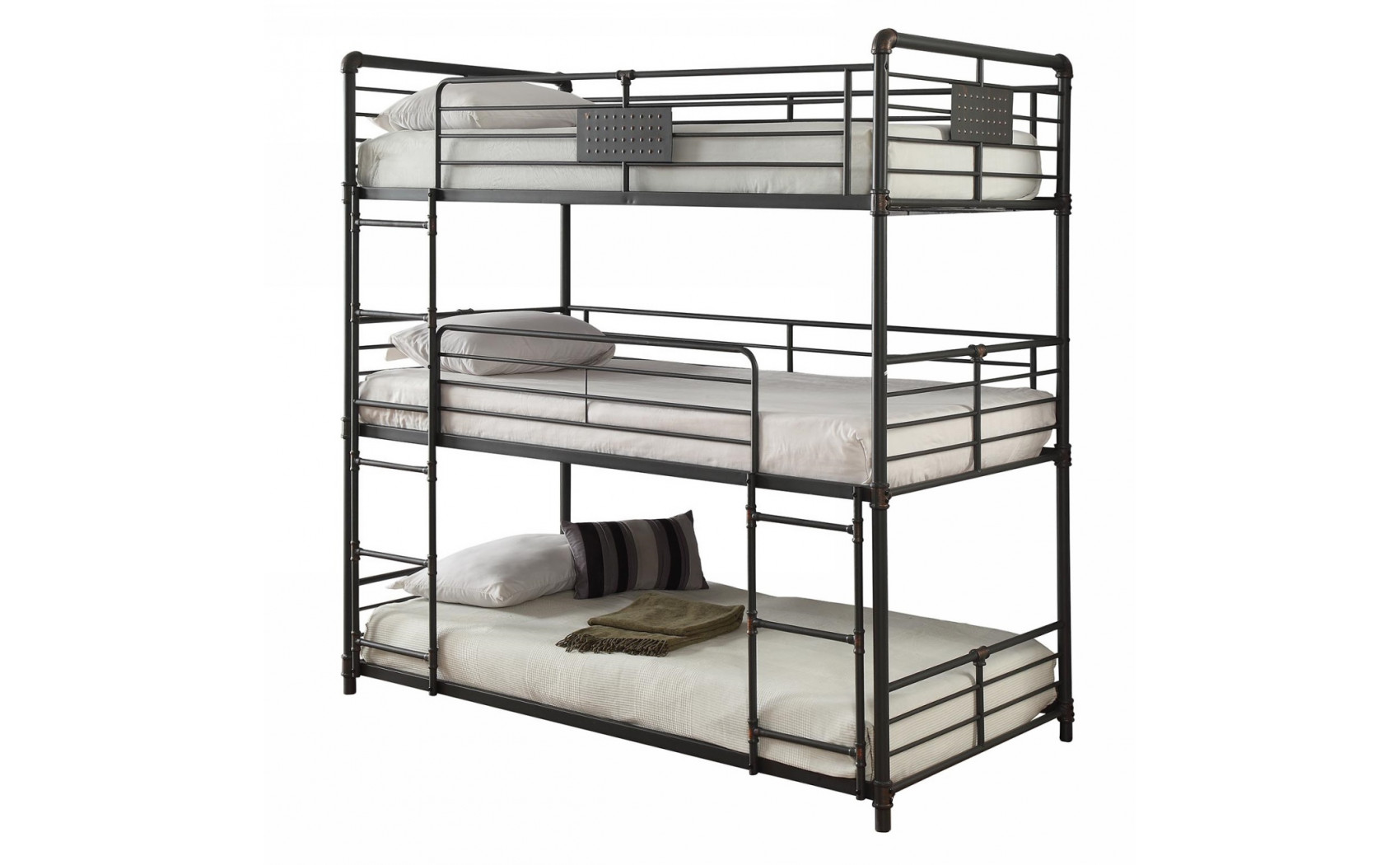 Dillon Bunk Bed in Twin Triple