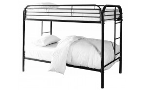 Teledona Full over Full Bunk Bed Black Teledona Full over Full Bunk Bed Black