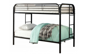 Teledona Twin over Twin Bunk Bed Black