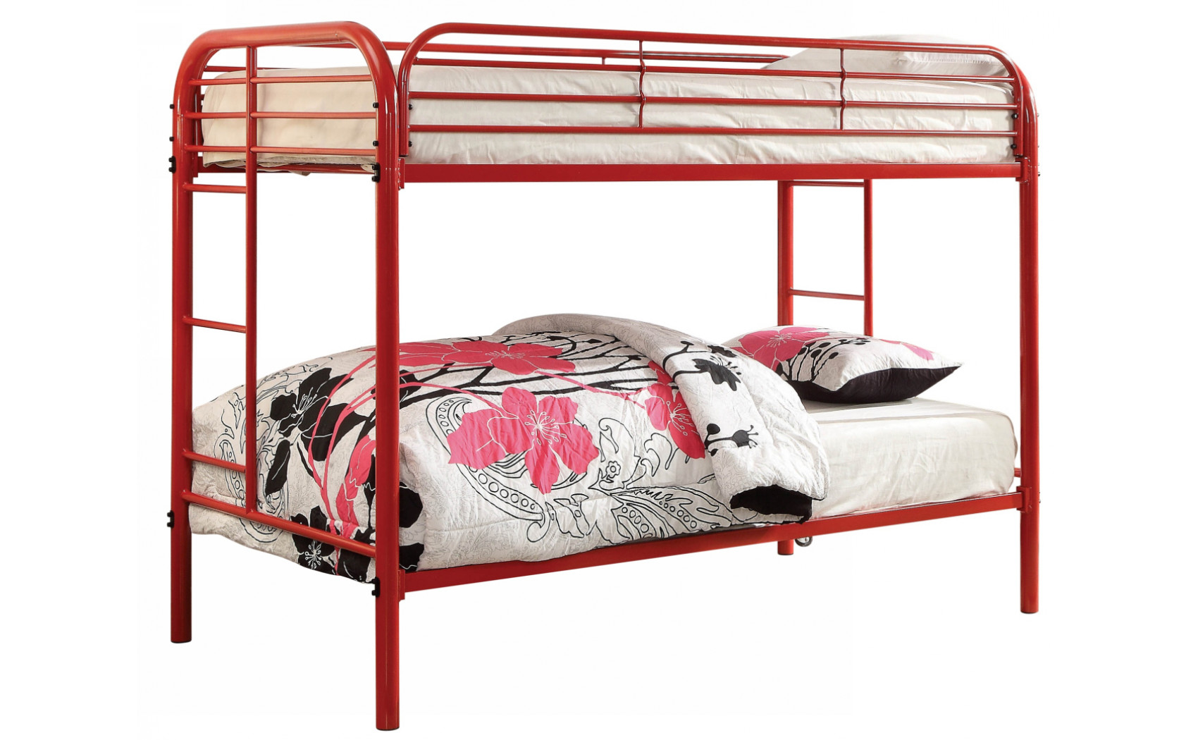 Teledona Twin over Twin Bunk Bed Red