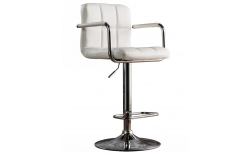 Witmer Adjustable Bar Stool White Witmer Adjustable Bar Stool White