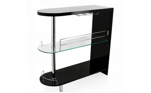Morton 2-Shelf Mini Server in Black Morton 2-Shelf Mini Server in Black