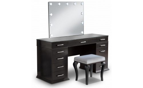 Midlothian 3-Piece Vanity Set in Dark Gray Midlothian 3-Piece Vanity Set in Dark Gray