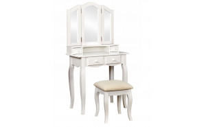 Anais Solid Wood Vanity Set in White Anais Solid Wood Vanity Set in White