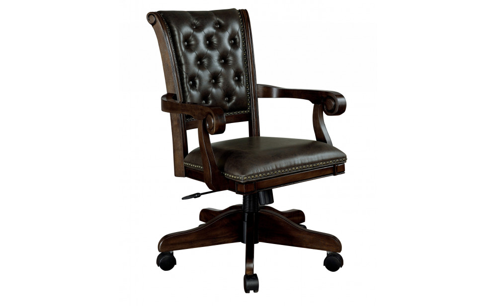 Fergo Leather Height-Adjustable Arm Chair