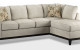 Bloutop Sectional Ivory Furniture of America