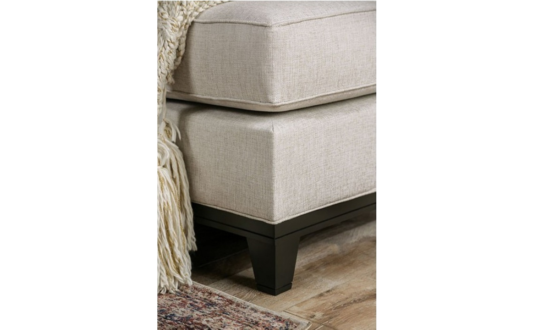 Bloutop Sectional Ivory Furniture of America