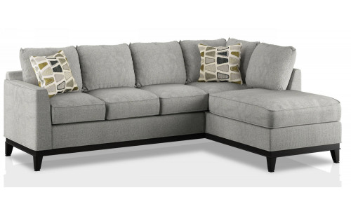 Bloutop Sectional Gray Furniture of America Bloutop Sectional Gray Furniture of America