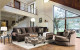 Tandem Sectional Brown Furniture of America