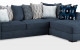 Molnar Sectional Blue Furniture of America