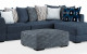 Molnar Sectional Blue Furniture of America