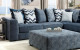 Molnar Sectional Blue Furniture of America