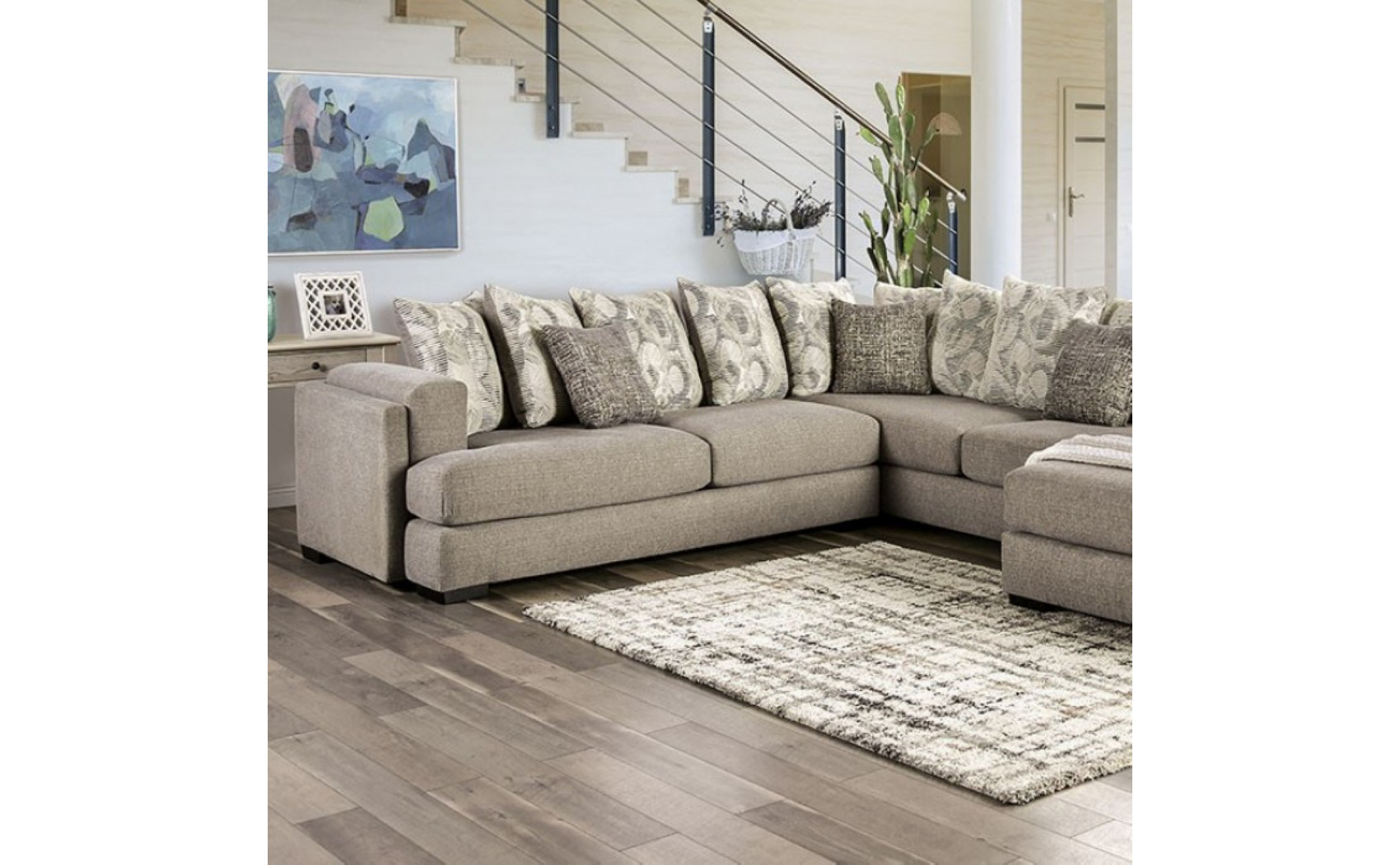 Mountain Sectional Grey Furniture of America