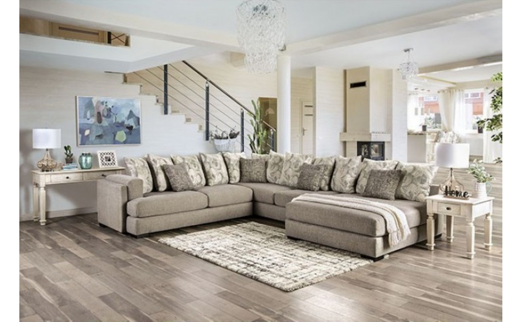 Mountain Sectional Grey Furniture of America