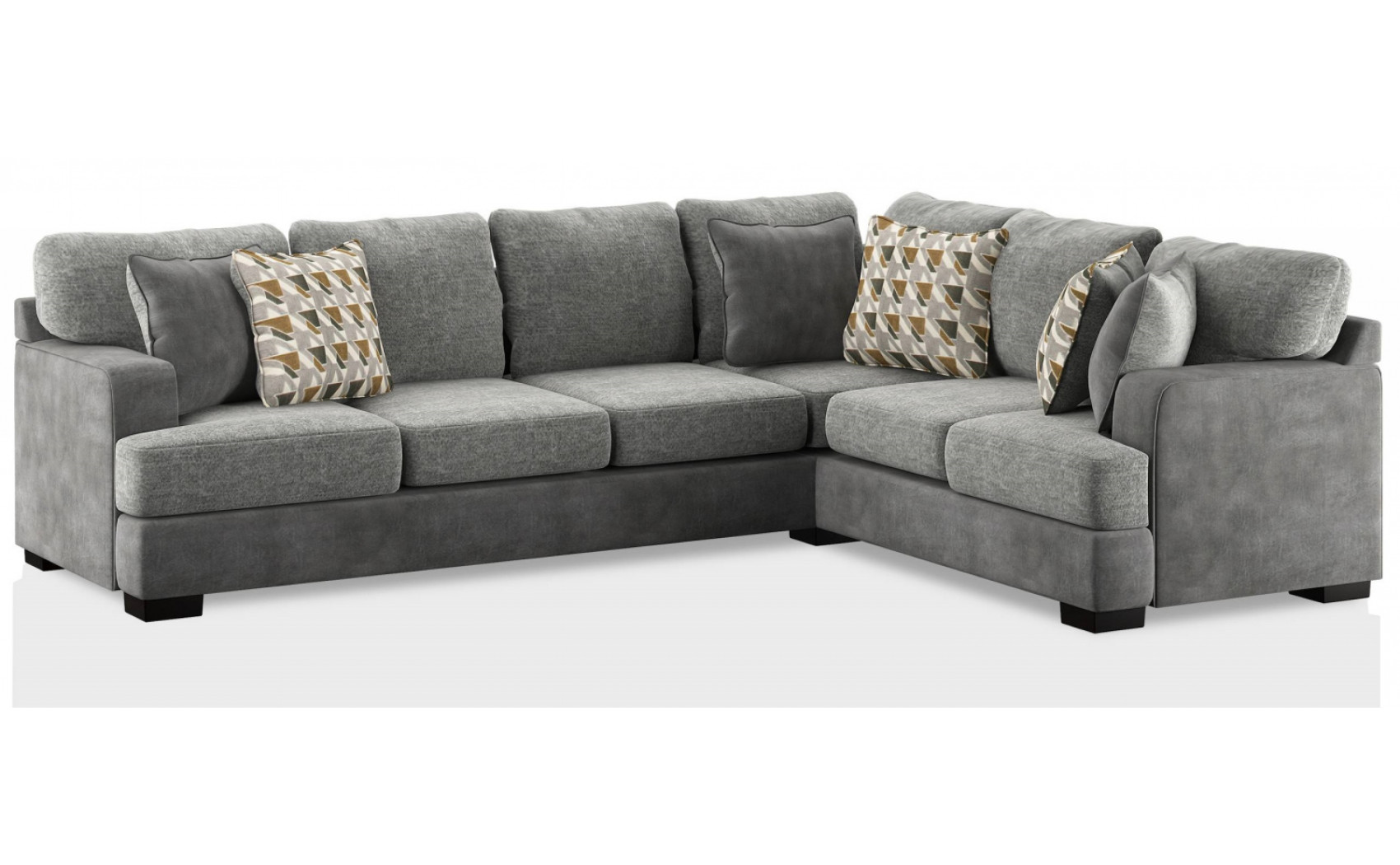 Saddlebrook Sectional Grey Furniture of America