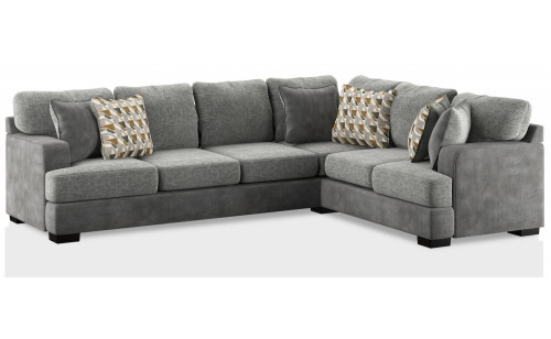 Saddlebrook Sectional Grey Furniture of America Saddlebrook Sectional Grey Furniture of America
