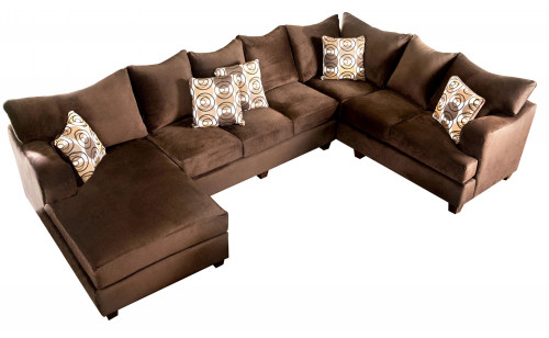 Gavino Sectional Grey Black Furniture of America Gavino Sectional Grey Black Furniture of America