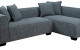 Sorvino Sectional Grey Furniture of America