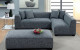 Sorvino Sectional Grey Furniture of America