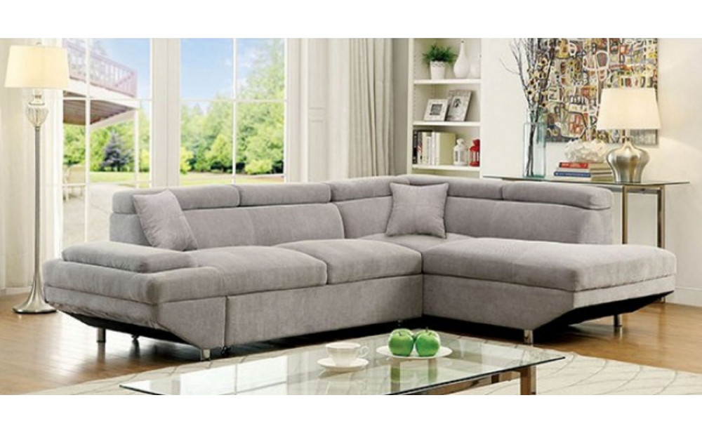Ashely Sectional Gray Furniture of America
