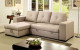 Dento Sleeper Storage Sectional Ivory Furniture of America