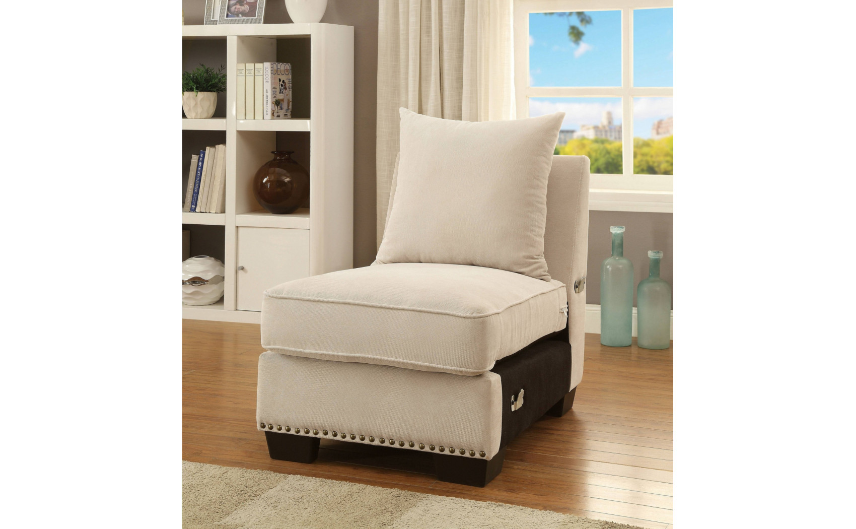 Pradeep Sectional Beige Furniture of America