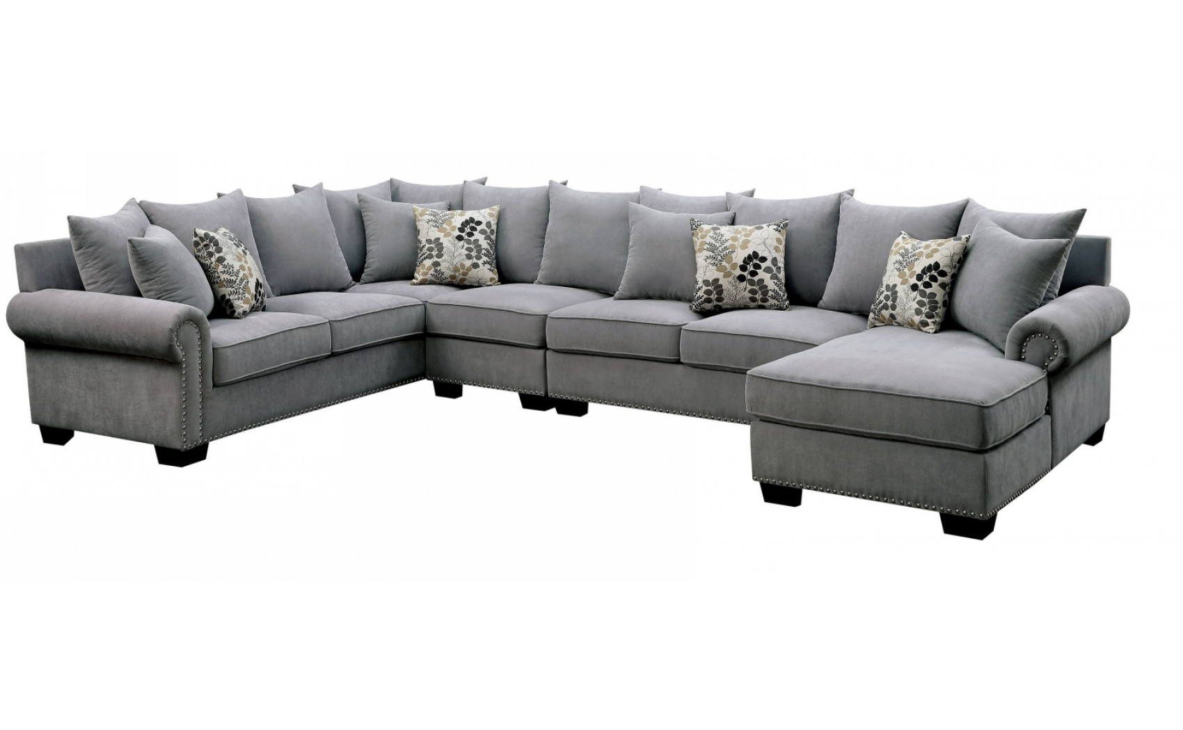 Pradeep Sectional Gray Furniture of America