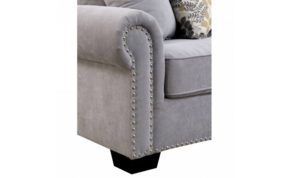 Pradeep Sectional Gray Furniture of America