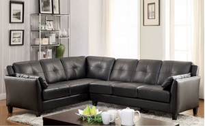 Noah Sectional Black Furniture of America Noah Sectional Black Furniture of America