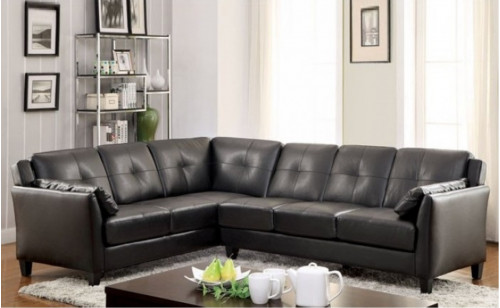 Noah Sectional Black Furniture of America Noah Sectional Black Furniture of America