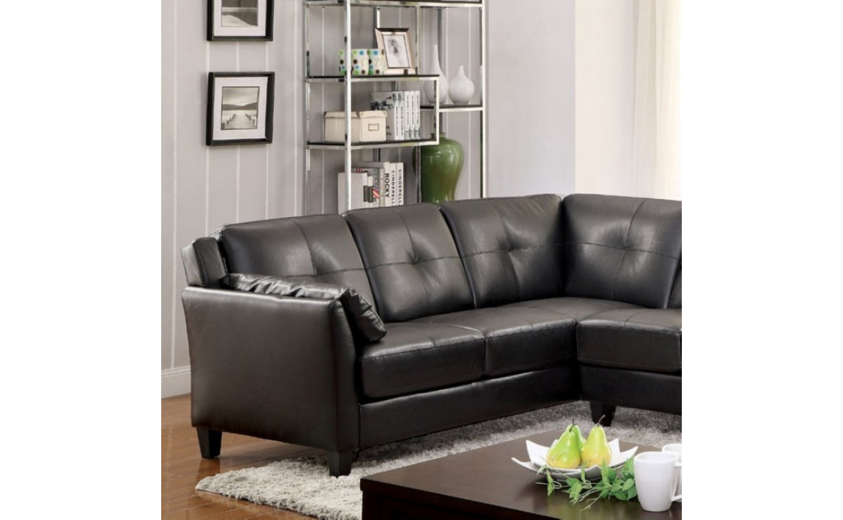Noah Sectional Black Furniture of America