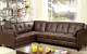 Noah Sectional Brown Furniture of America