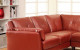 Noah Sectional Mahogany Red Furniture of America