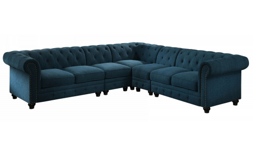 Bryna Sectional Blue Furniture of America Bryna Sectional Blue Furniture of America
