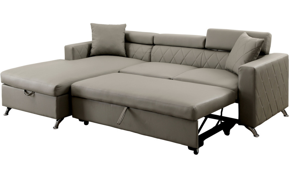 Dayn Sectional Gray Furniture of America