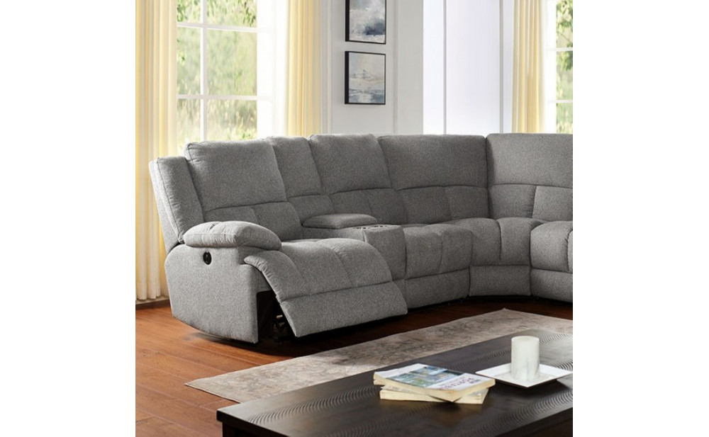 Magneti Sectional Gray Furniture of America