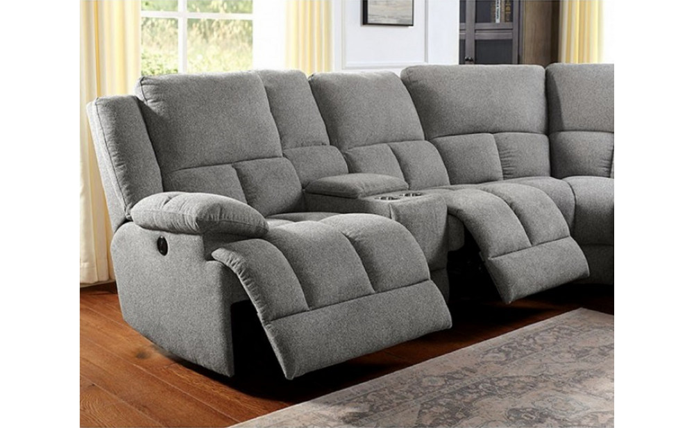 Magneti Sectional Gray Furniture of America