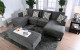 Lisa Sectional w Ottoman Gray Furniture of America