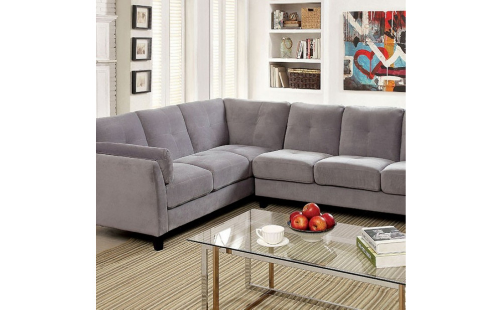 Nola Sectional Gray Furniture of America